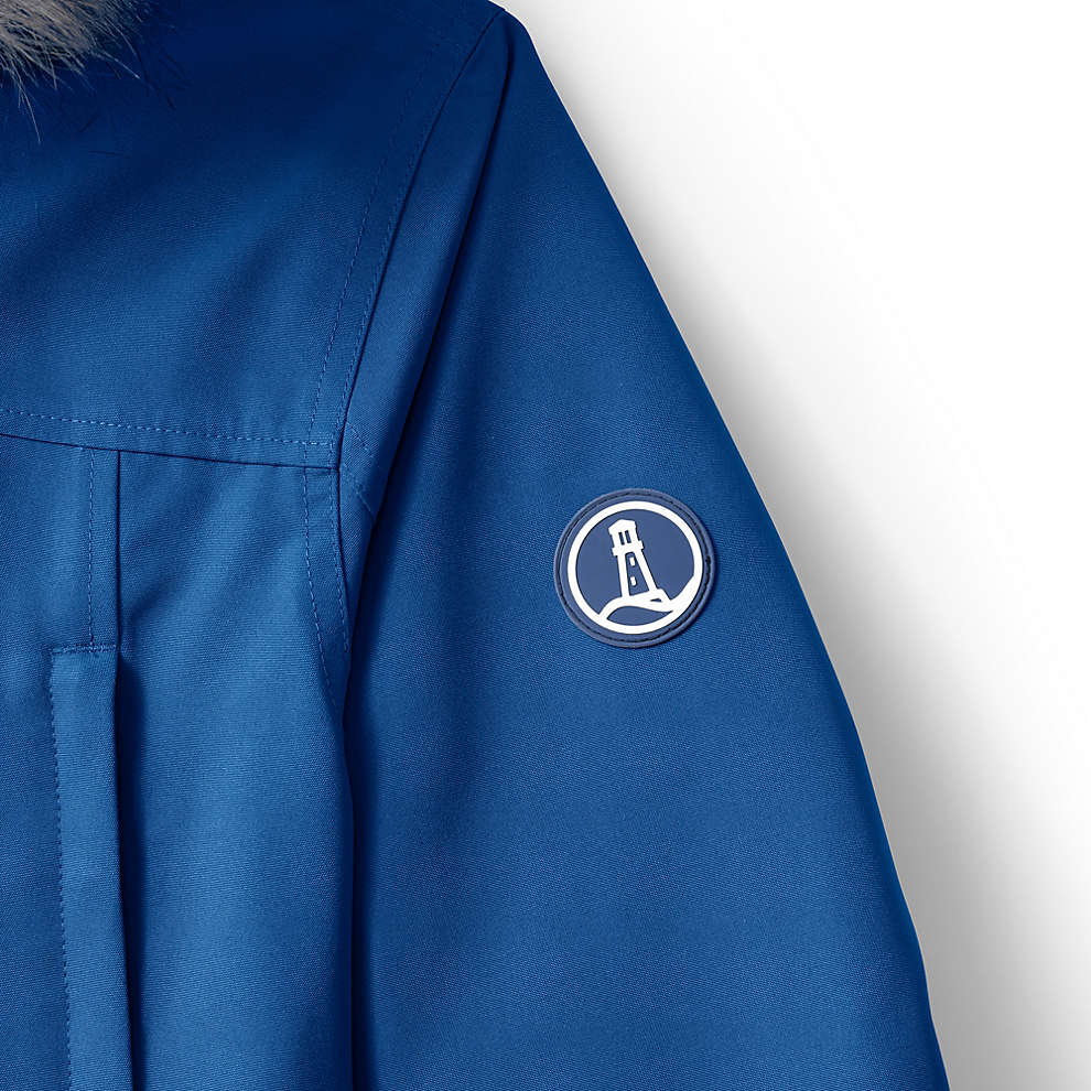 Parka d'hiver imperméable en duvet pour femme Expedition de Lands' End Royal Cobalt