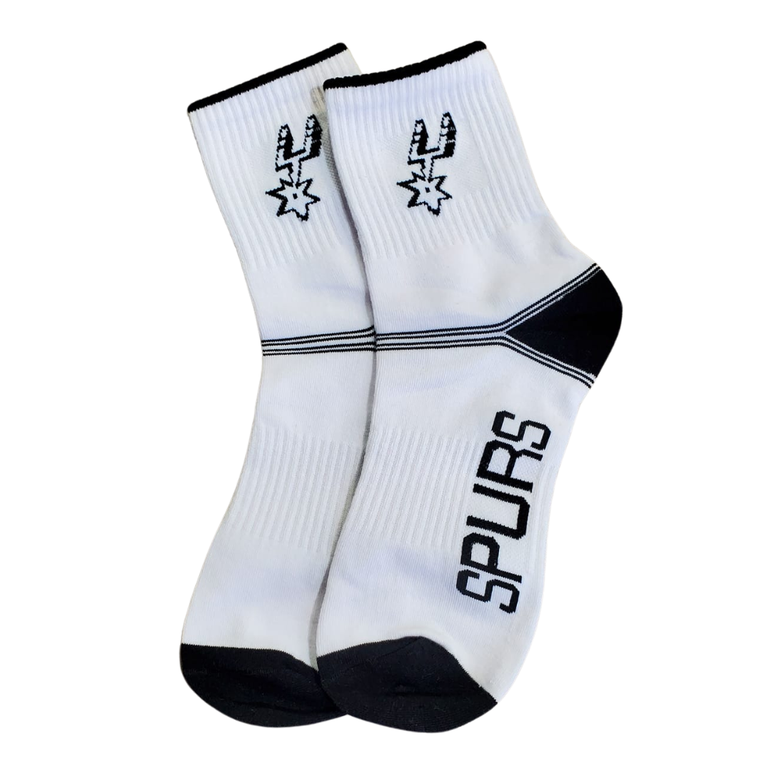 Chaussettes de basket-ball unisexes Lakers Paire simple 