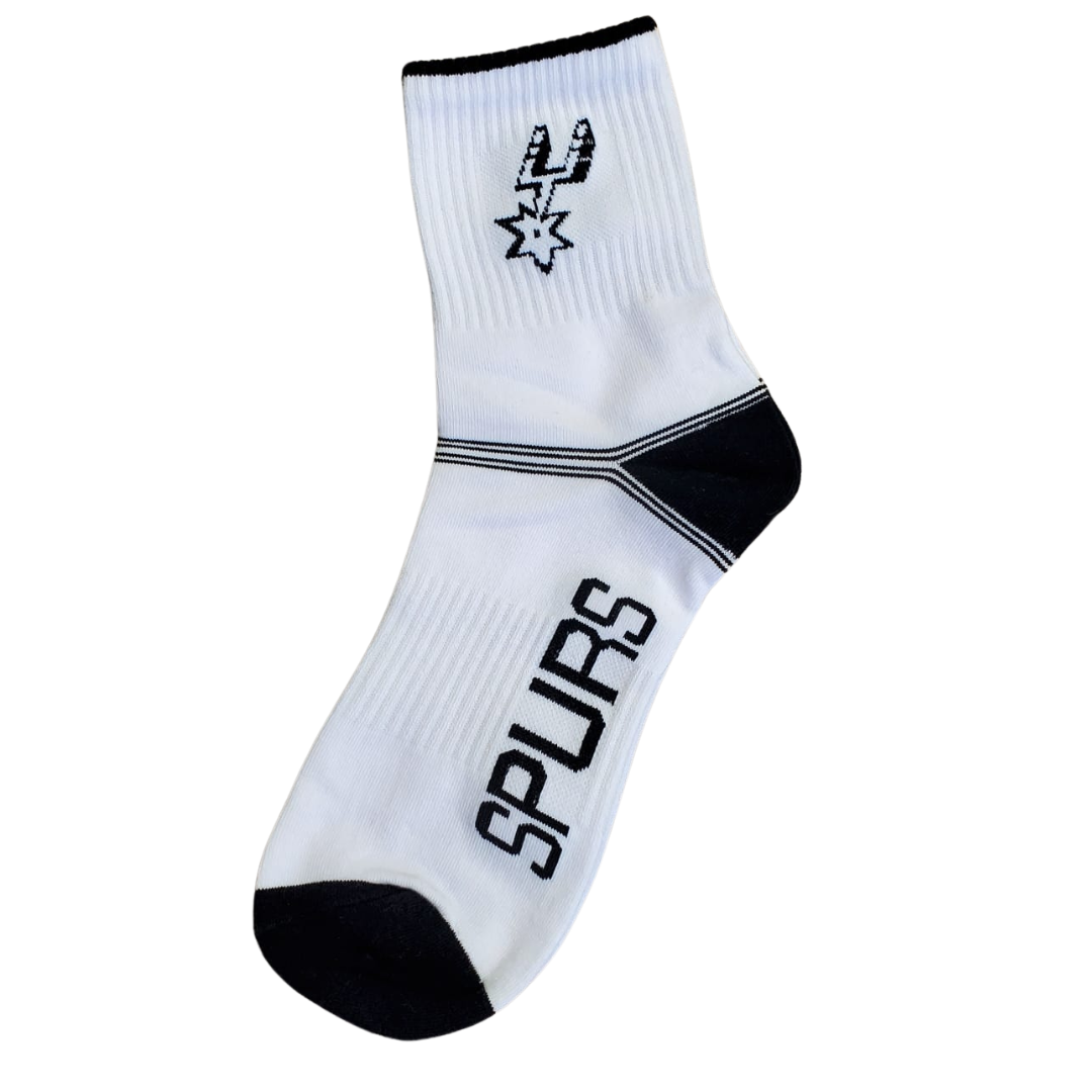 Chaussettes de basket-ball unisexes Lakers Paire simple 