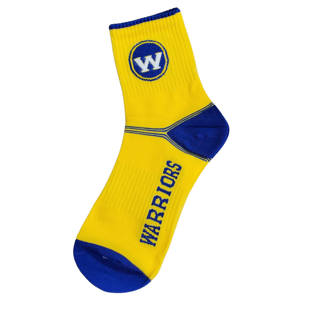 Chaussettes de basket-ball unisexes Lakers Paire simple 