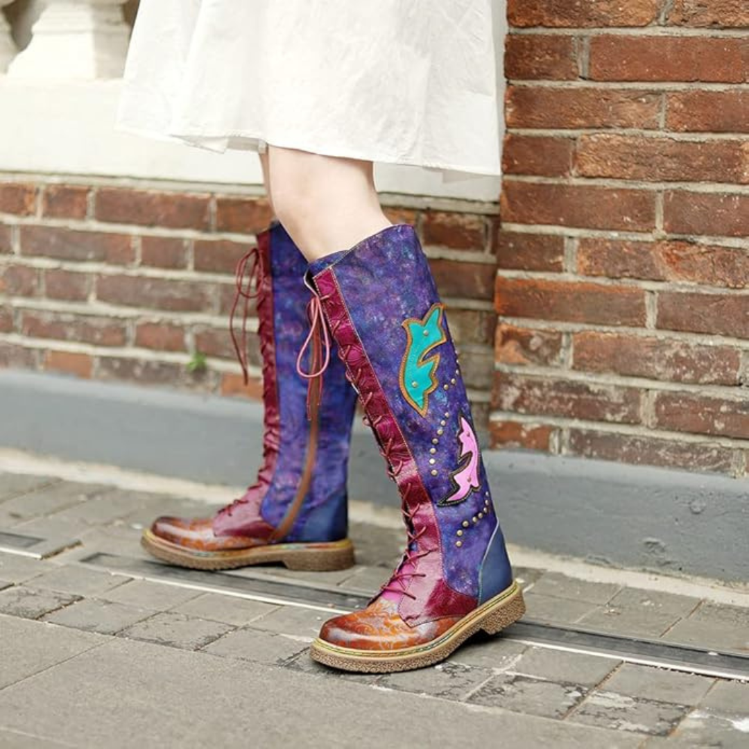 Eimeinuosy Socofy Women's Knee Long Boots