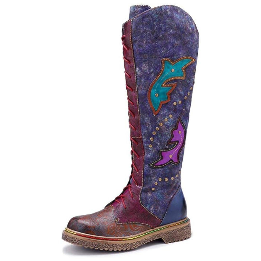 Eimeinuosy Socofy Women's Knee Long Boots
