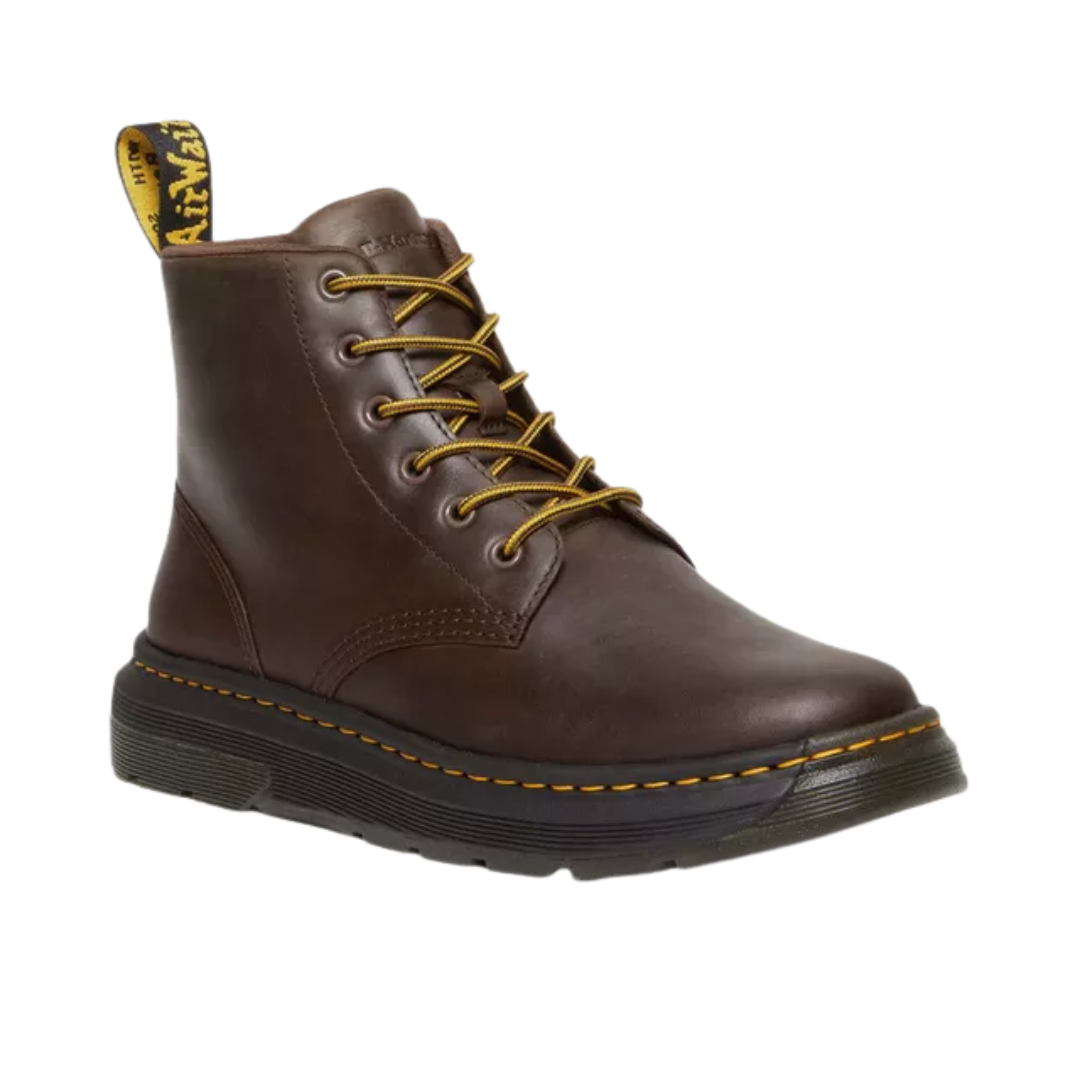 Dr. Martens Men's Crewson Crazy Horse Leather Chukka Boots – Dark Brown