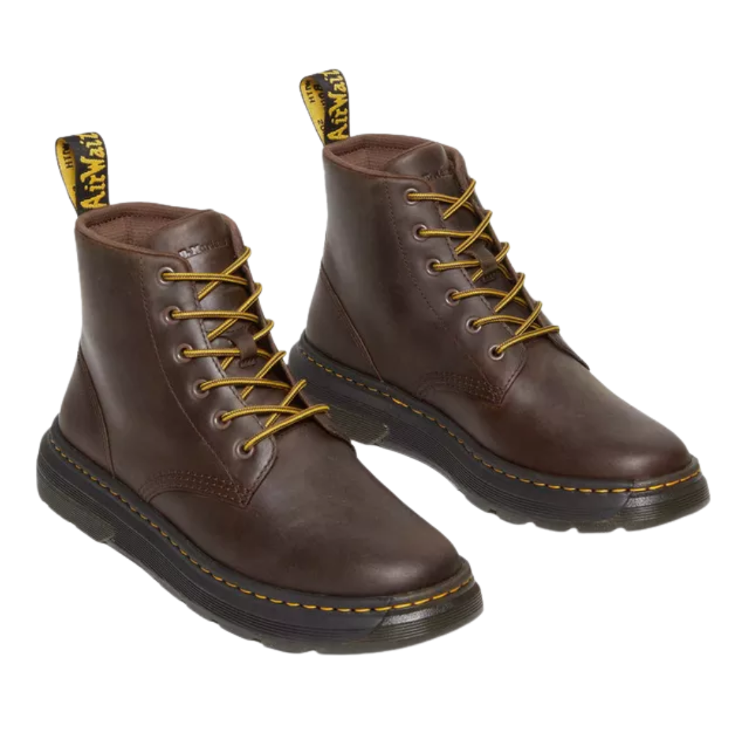 Dr. Martens Men's Crewson Crazy Horse Leather Chukka Boots – Dark Brown