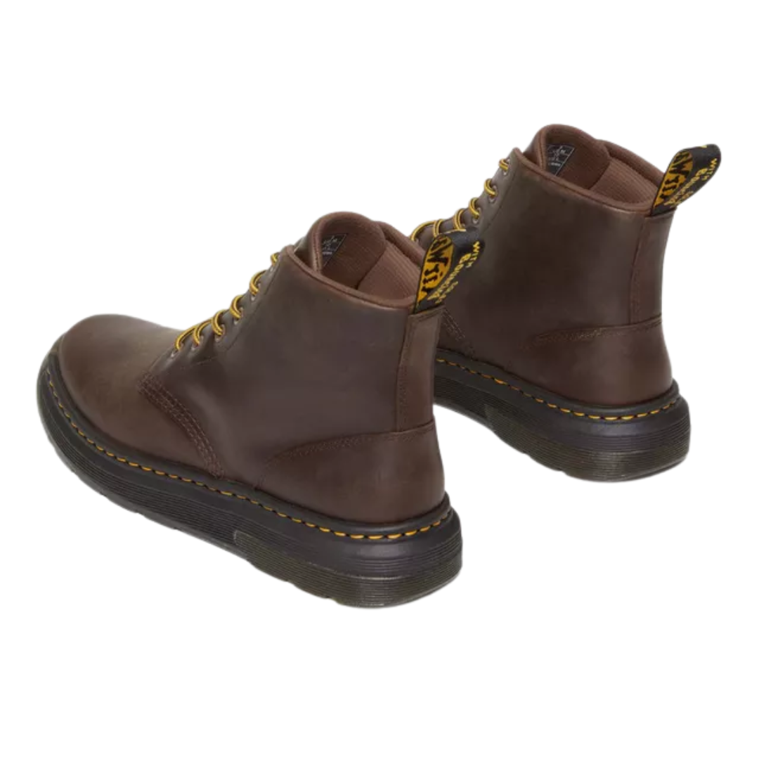 Dr. Martens Men's Crewson Crazy Horse Leather Chukka Boots – Dark Brown