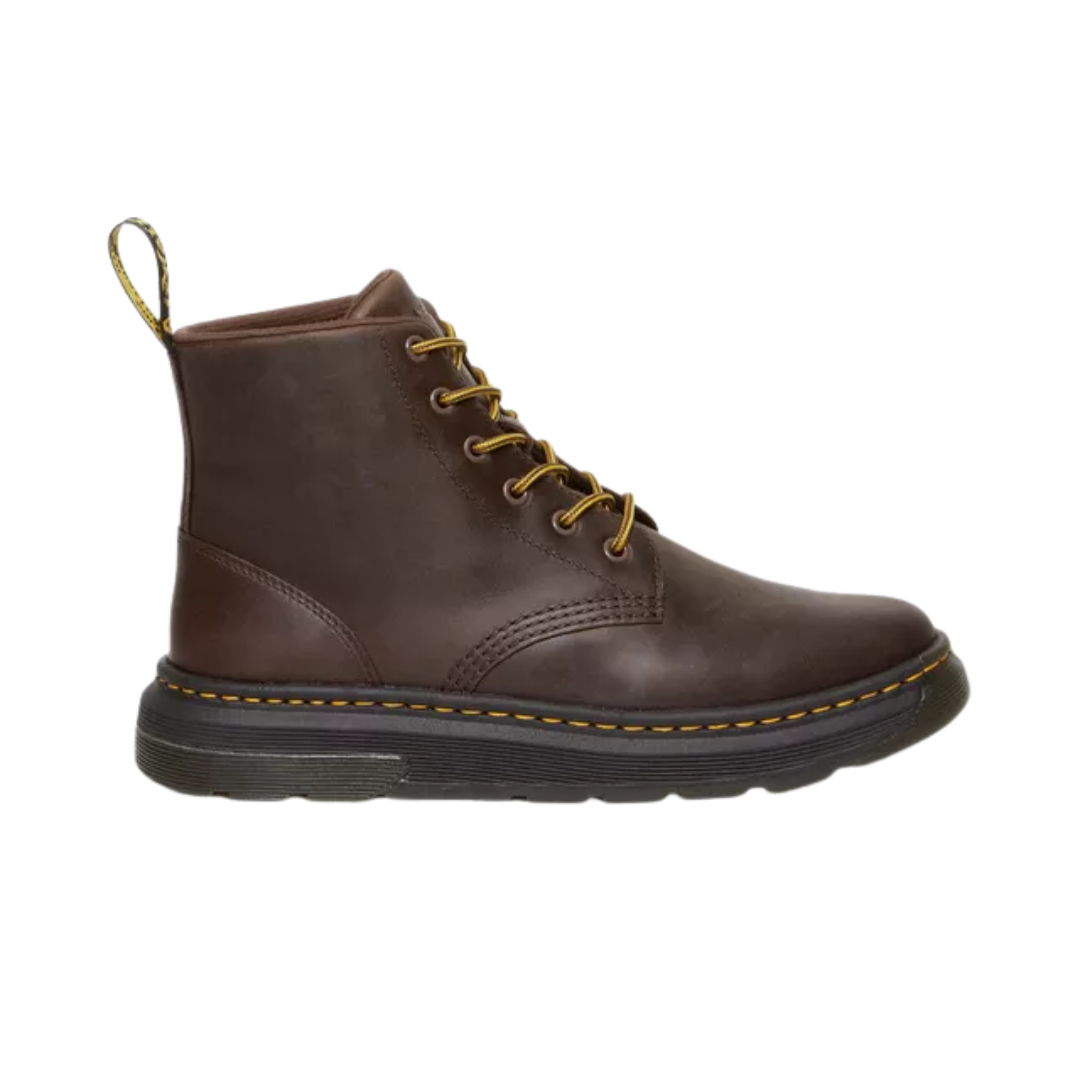 Dr. Martens Men's Crewson Crazy Horse Leather Chukka Boots – Dark Brown