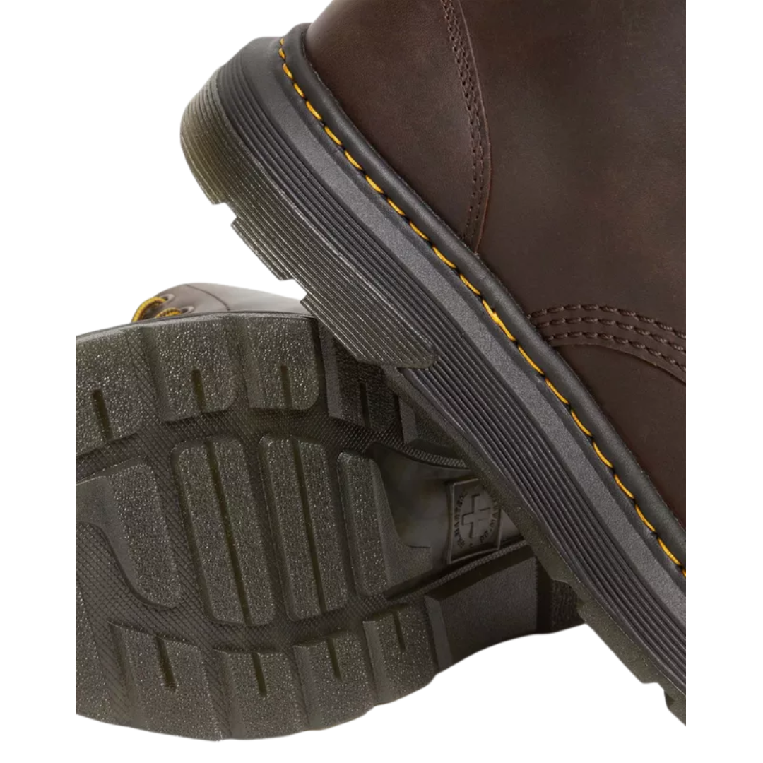 Dr. Martens Men's Crewson Crazy Horse Leather Chukka Boots – Dark Brown