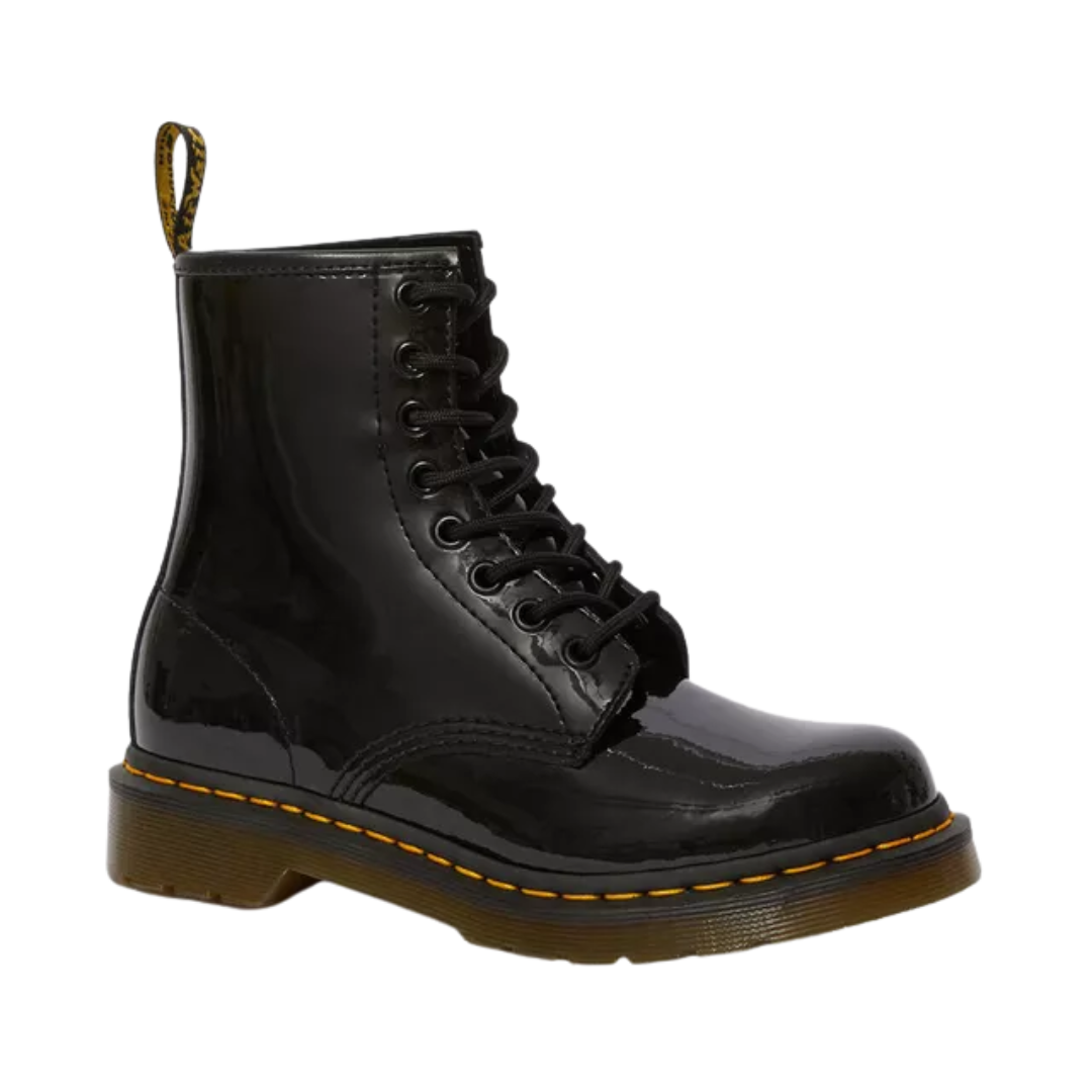 Dr. Martens Women’s 1460 Patent Leather Lace-Up Boots – Black