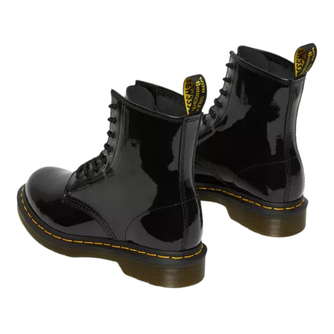 Dr. Martens Women’s 1460 Patent Leather Lace-Up Boots – Black