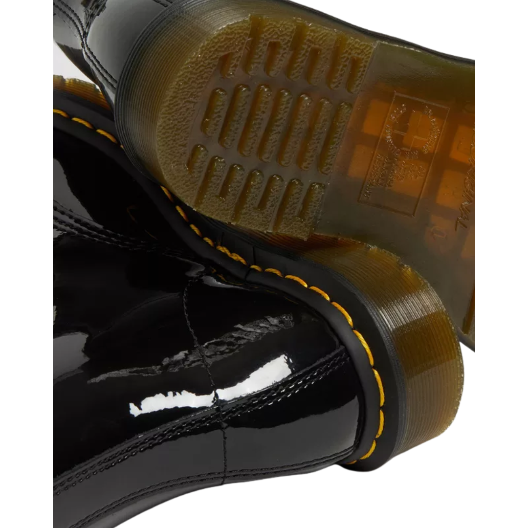 Dr. Martens Women’s 1460 Patent Leather Lace-Up Boots – Black