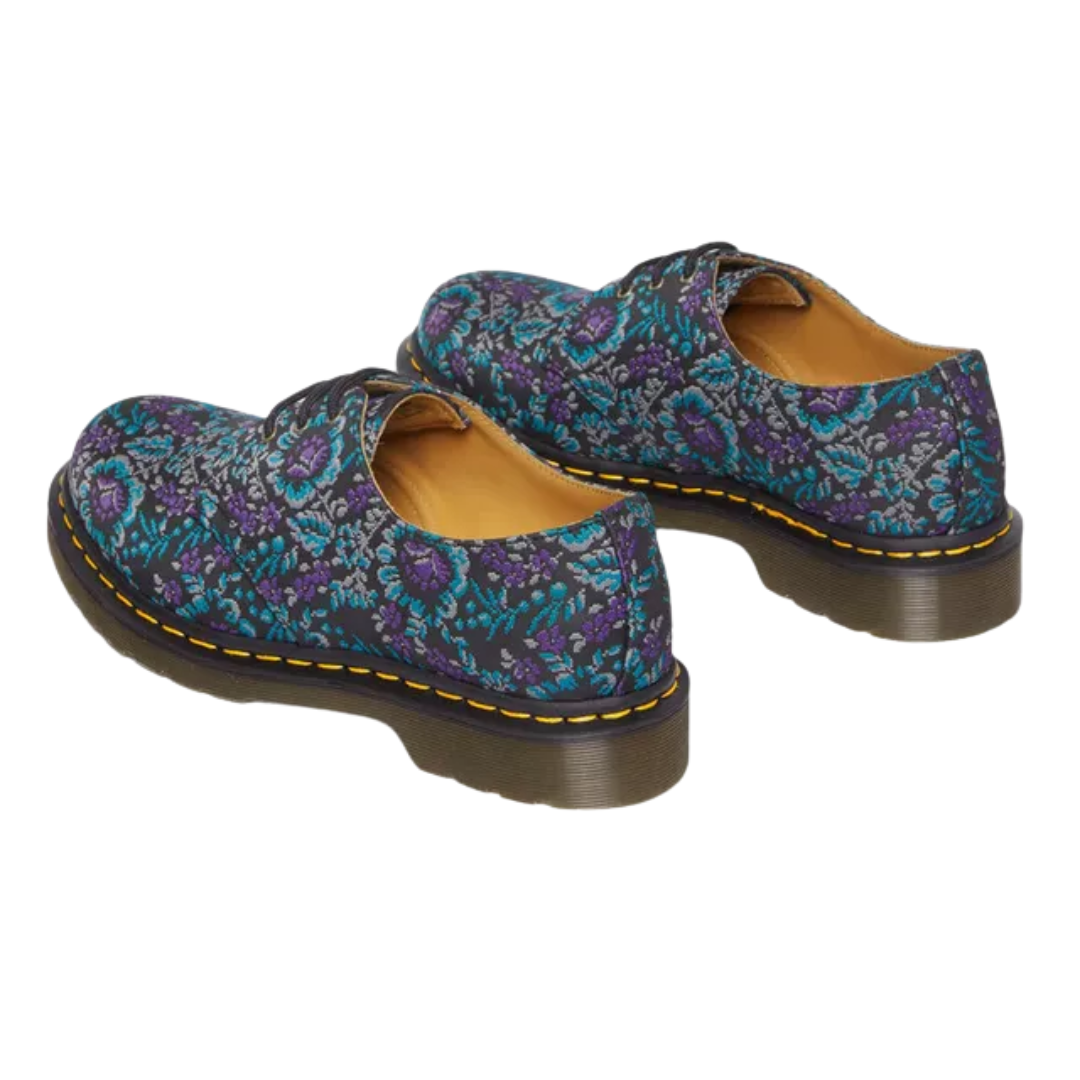 Dr. Martens Women's 1461 Floral Jacquard Oxford Shoes – Black/Purple