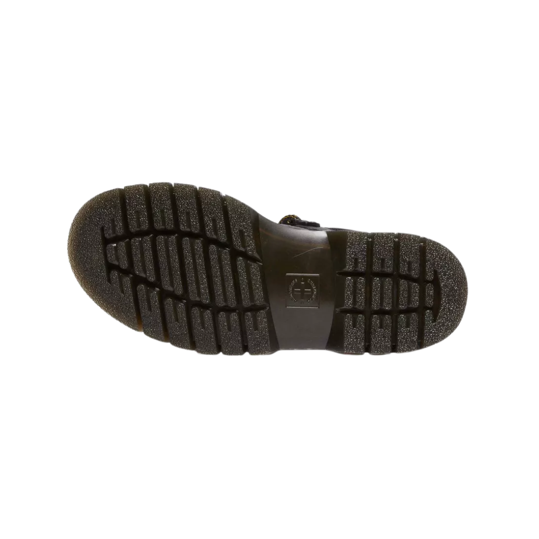 Dr. Martens Woodard Grizzly Leather Low Casual Boots – Black 31045001