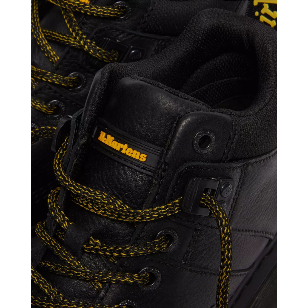 Dr. Martens Woodard Grizzly Leather Low Casual Boots – Black 31045001