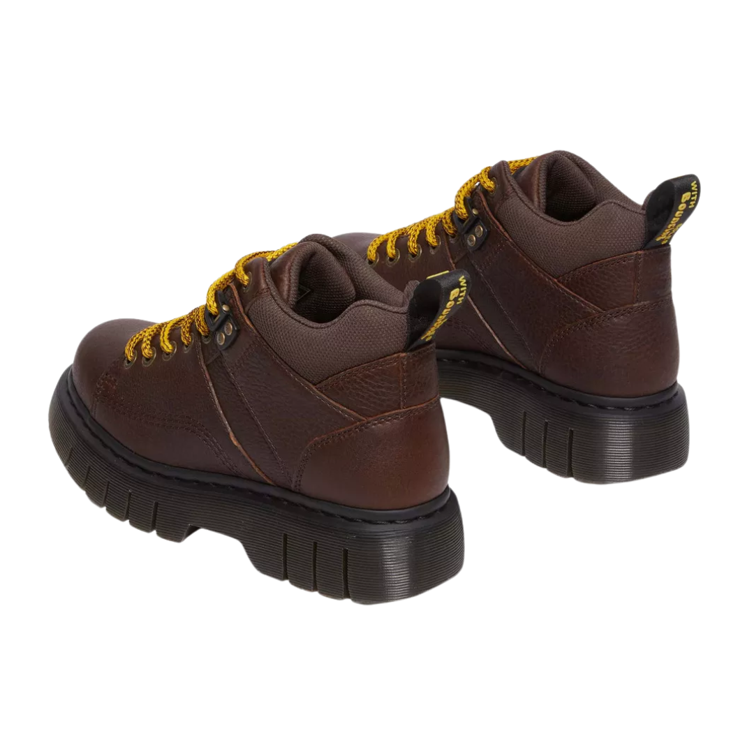 Dr. Martens Woodard Grizzly Leather Low Casual Boots – Brown 31045201
