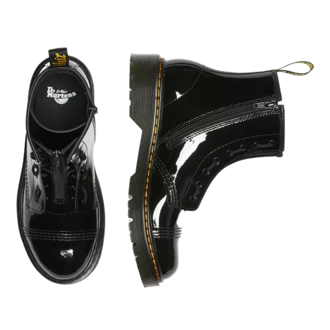 Dr. Martens Youth Sinclair Bex Patent Leather Boots – Black