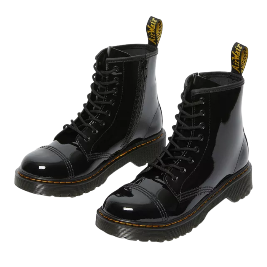 Dr. Martens Youth Sinclair Bex Patent Leather Boots – Black