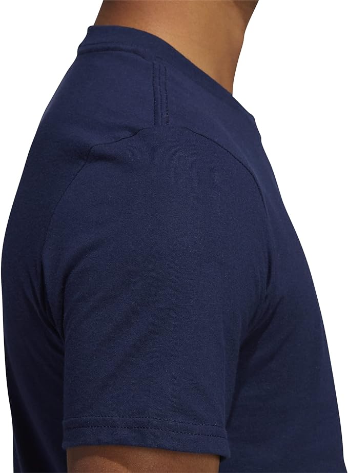 Adidas Men's Amplifier Regular Fit Cotton T-Shirt EK0175 Collegiate Navy
