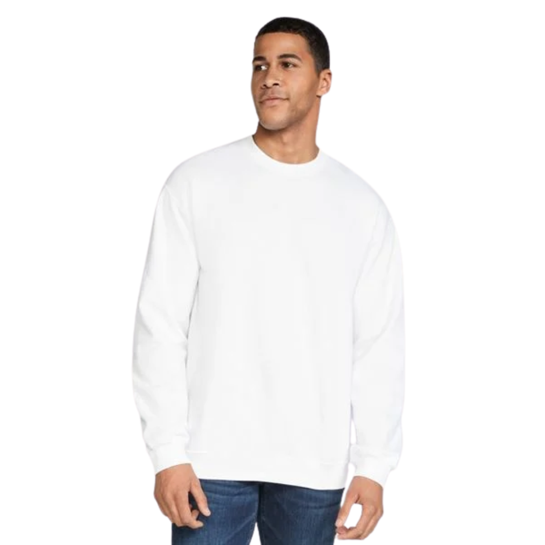Gildan Men's Softstyle Crewneck Sweatshirt – White