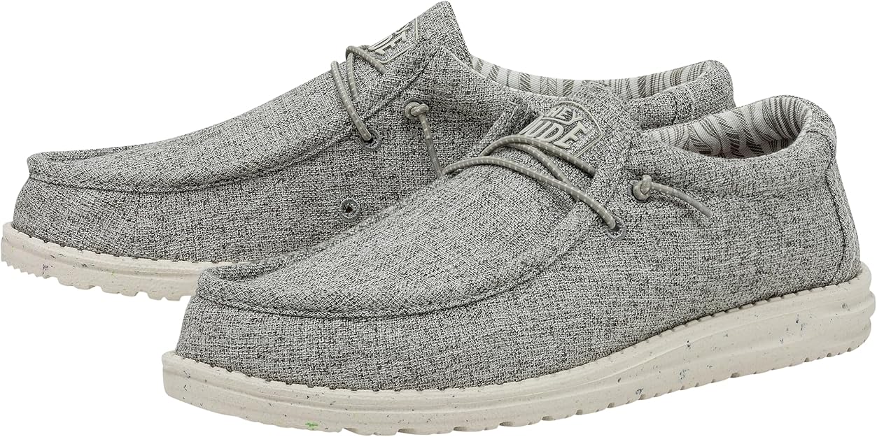 Hey Dude Men’s Wally Blend Loafer Linen Iron