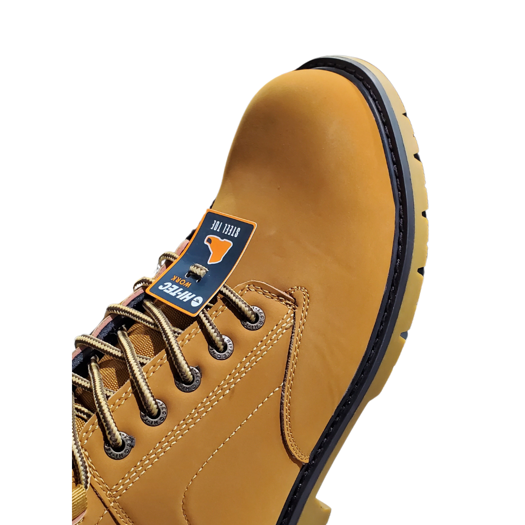 Hi- Tec Men's Guage 6 ST Steel Toe Boots Wheat