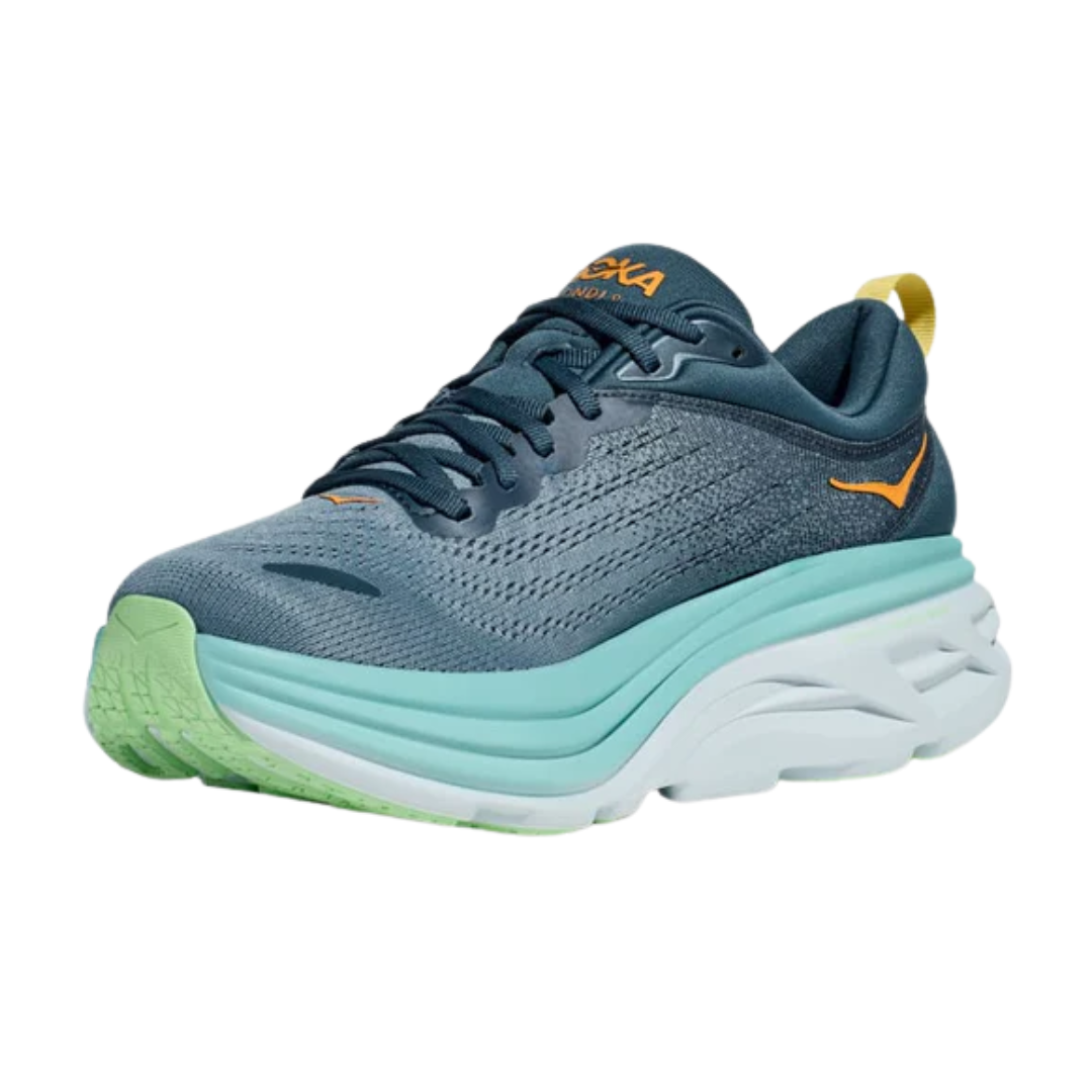 Hoka Men’s Bondi 8 Running Shoes – Real Teal 1123202RHD
