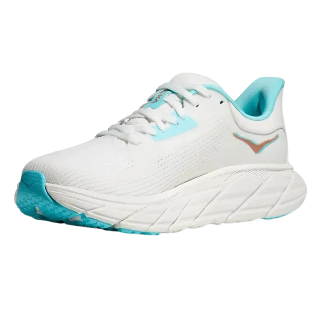 Hoka Women’s Arahi 7 Wide Width – Frost / Rose Gold F27224G