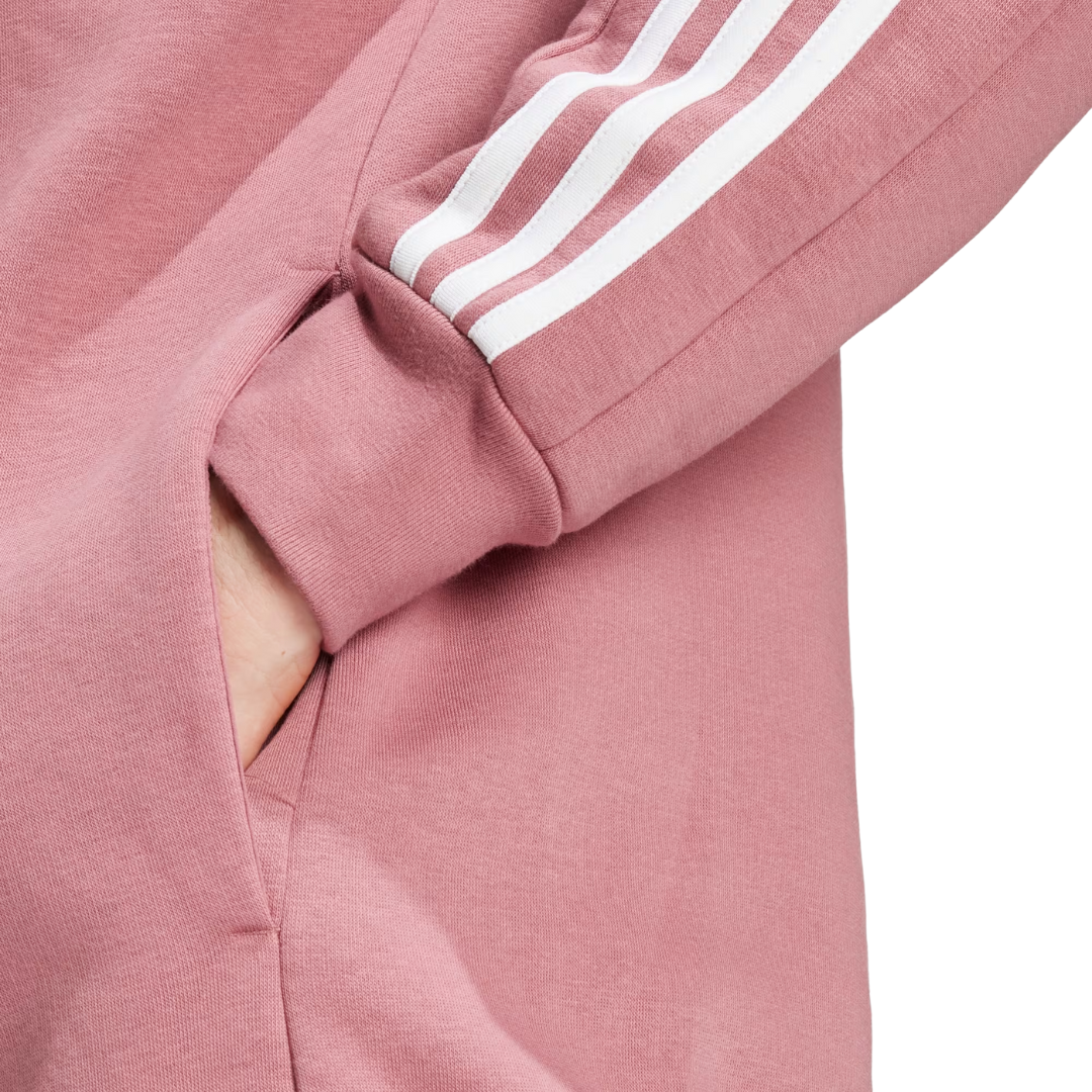 Adidas Men's Essentials Fleece 3-Stripes Full-Zip Hoodie – IX0166