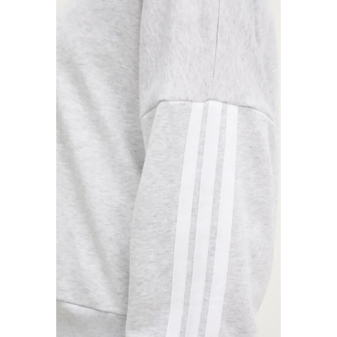 Adidas Women's Sweatshirt Essentials 3-Stripes French Terry Grey JD5292