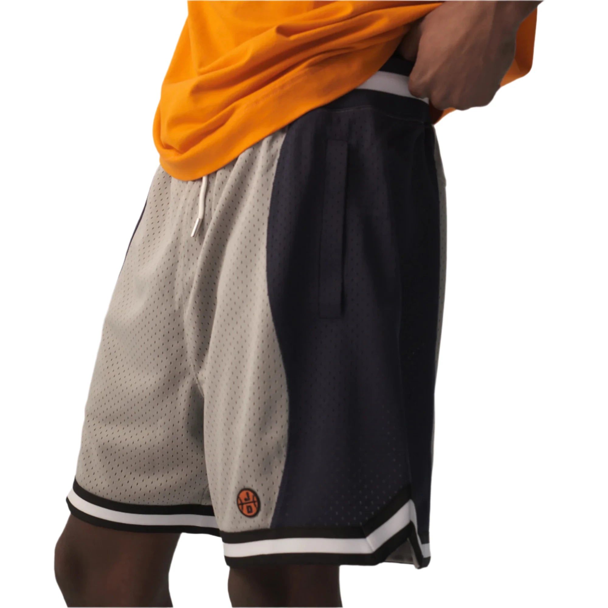 Pantalones cortos de malla All City Just Don en azul marino y gris