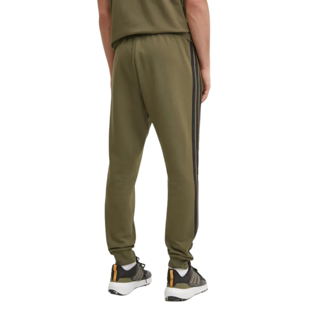 Adidas Essential 3 Stripes Fleece Pants Olive JE8150