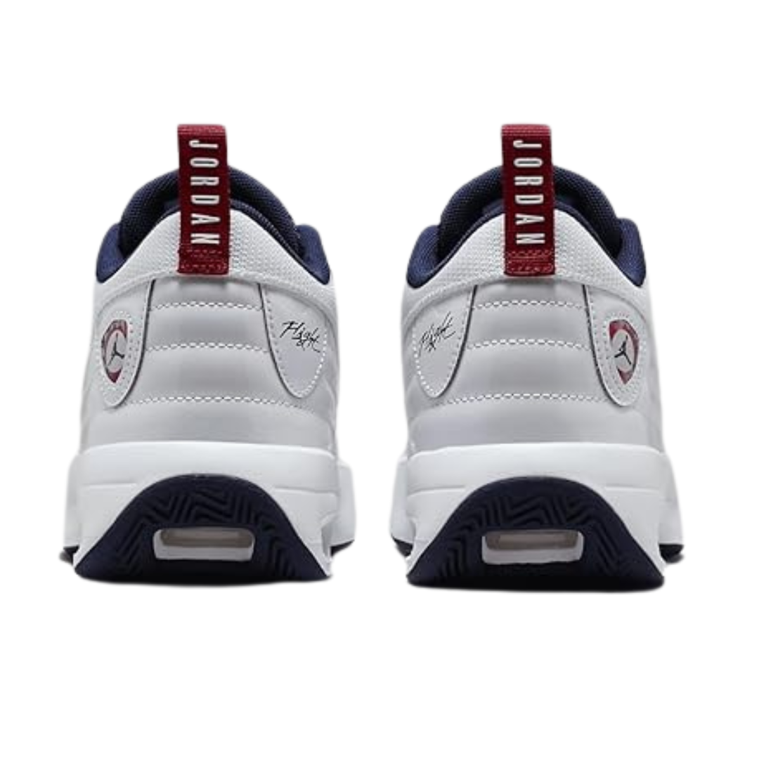 Jordan Max Aura 6 Big Kids' Shoes (FQ8297-100, White/Varsity Red/Midnight Navy)
