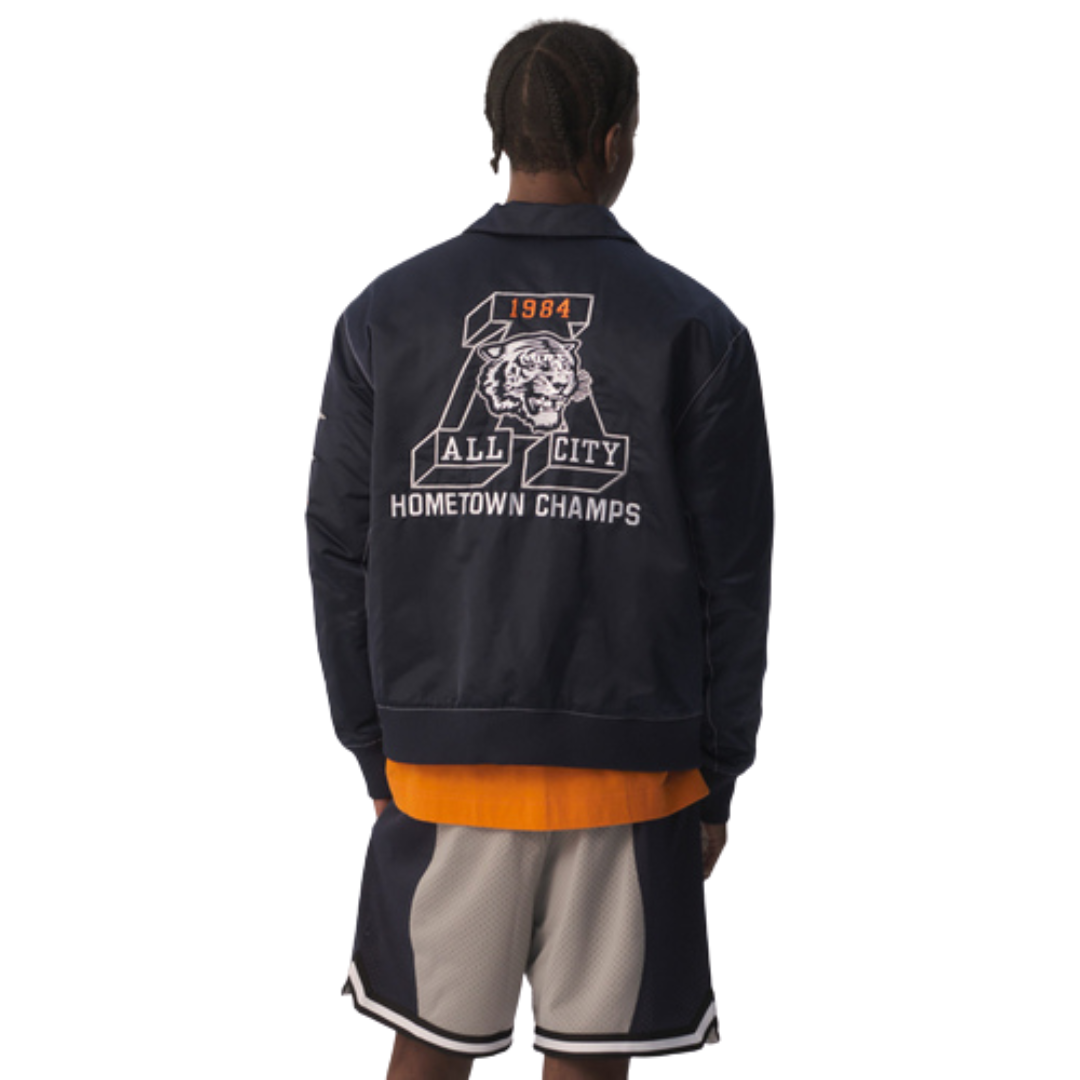 Vestes pour hommes Just Don All City Varsity Bleu