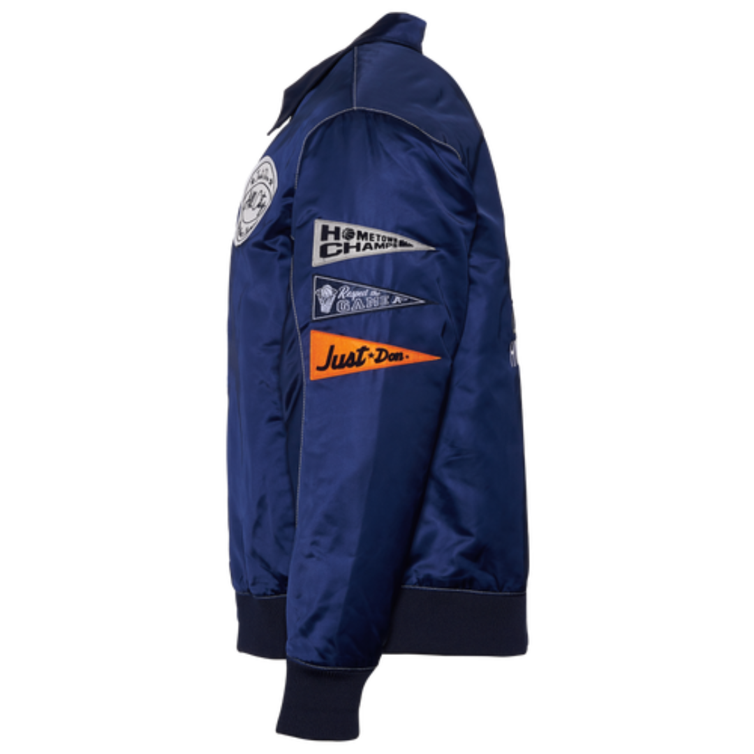 Vestes pour hommes Just Don All City Varsity Bleu