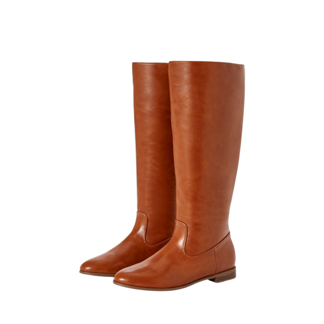 Justfab Women's Hollye Reitstiefel Cognac Tall Boots