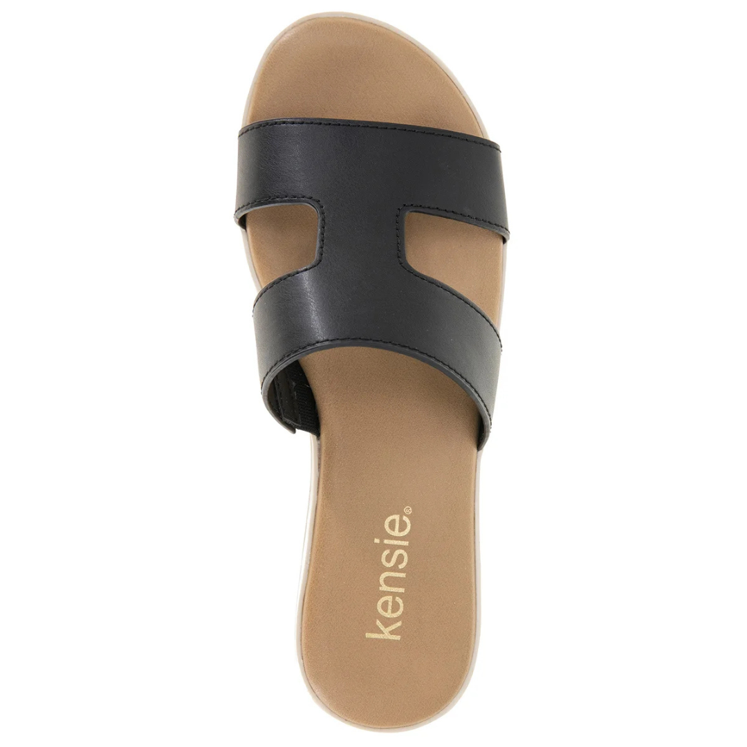 Kensie Elena Women's Black H- Band Sandals KS241260