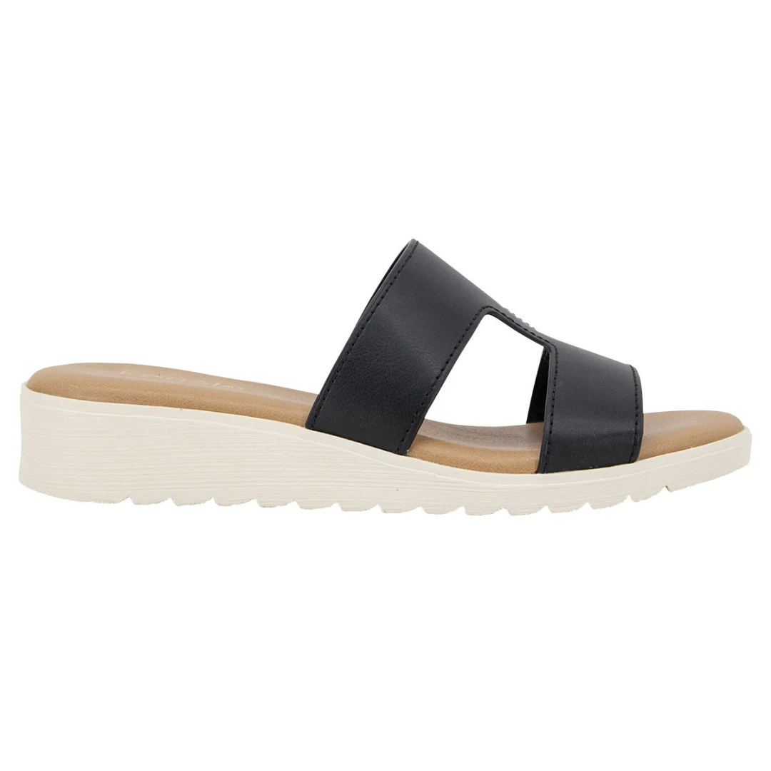 Kensie Elena Women's Black H- Band Sandals KS241260