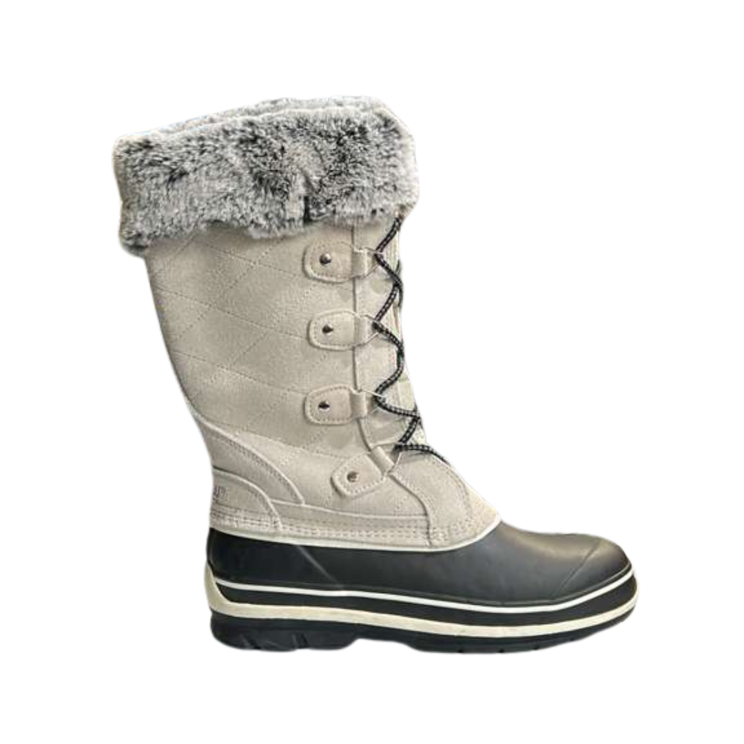 Khombu Emily Women’s Waterproof Winter Snow Boots – Cream