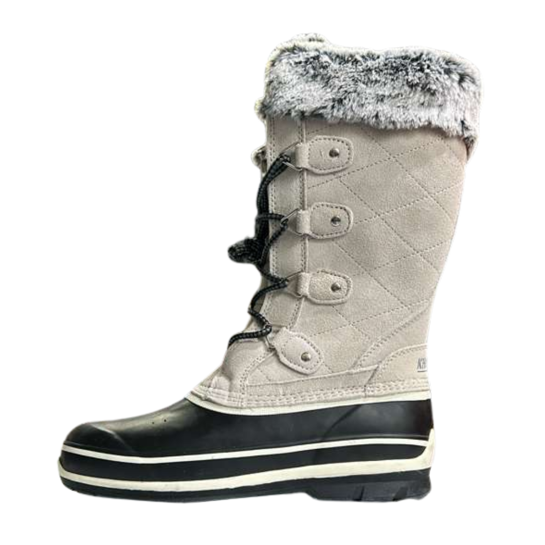 Khombu Emily Women’s Waterproof Winter Snow Boots – Cream