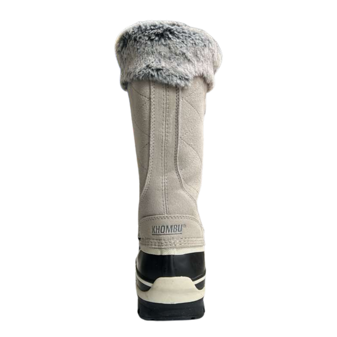 Khombu Emily Women’s Waterproof Winter Snow Boots – Cream