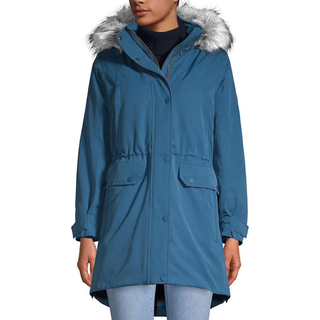 Lands’ End Women’s Expedition Down Parka – Evening Blue
