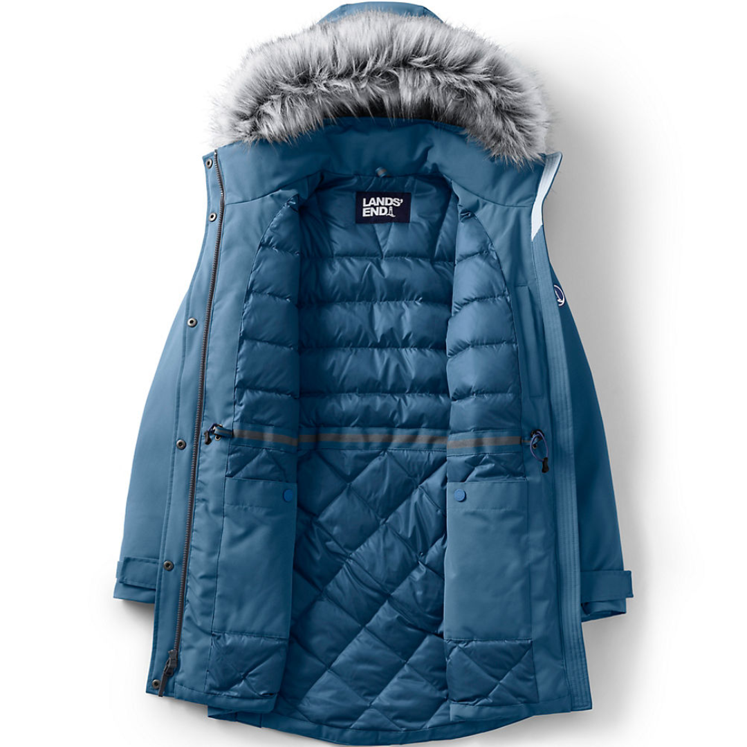 Lands’ End Women’s Expedition Down Parka – Evening Blue