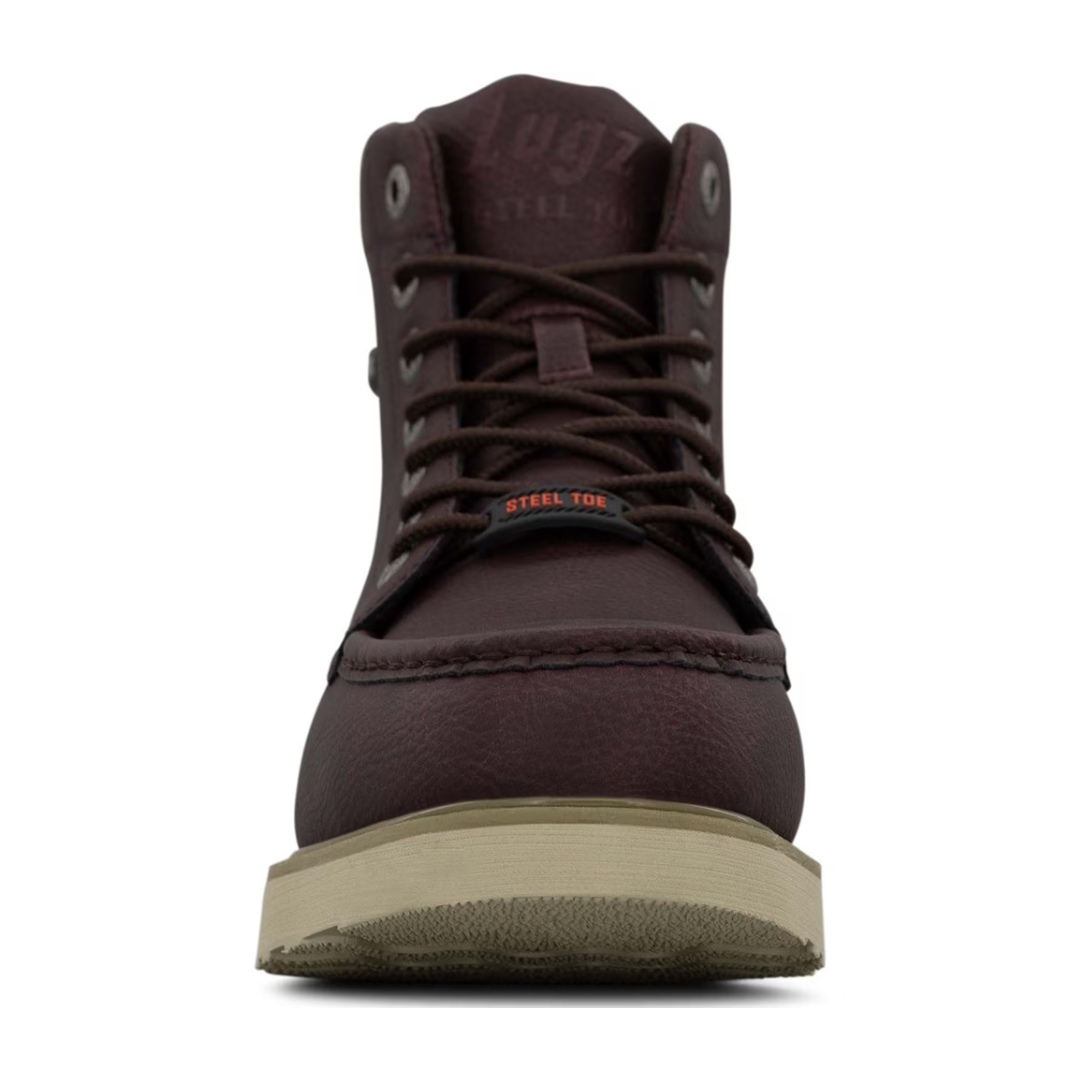 Lugz Men's Monterey Steel Toe Work Boot Brown – 6451