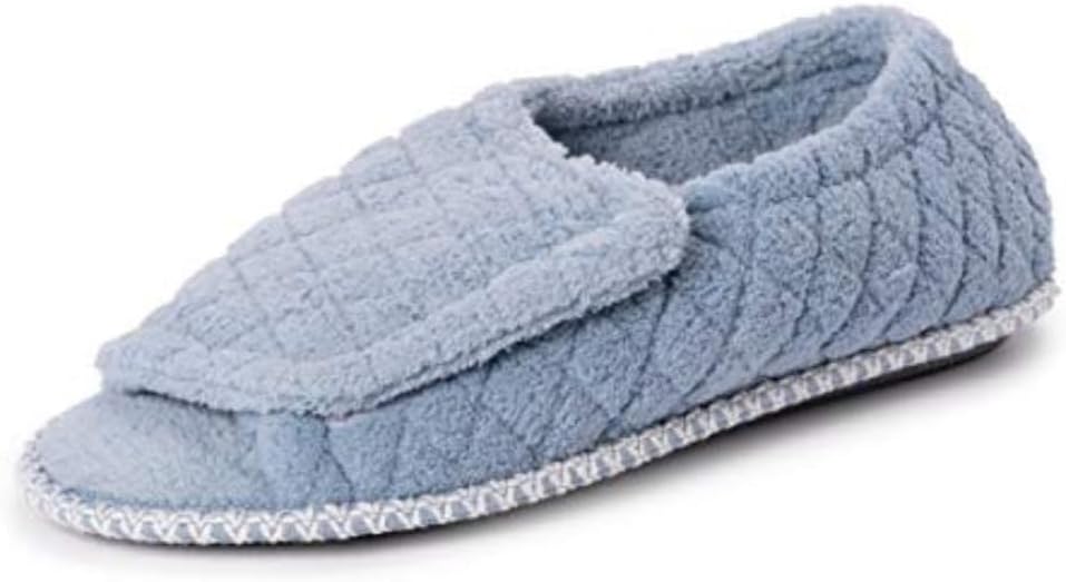 Muk Luks Marylou Women's Micro Chenille Slippers - Freesia Blue