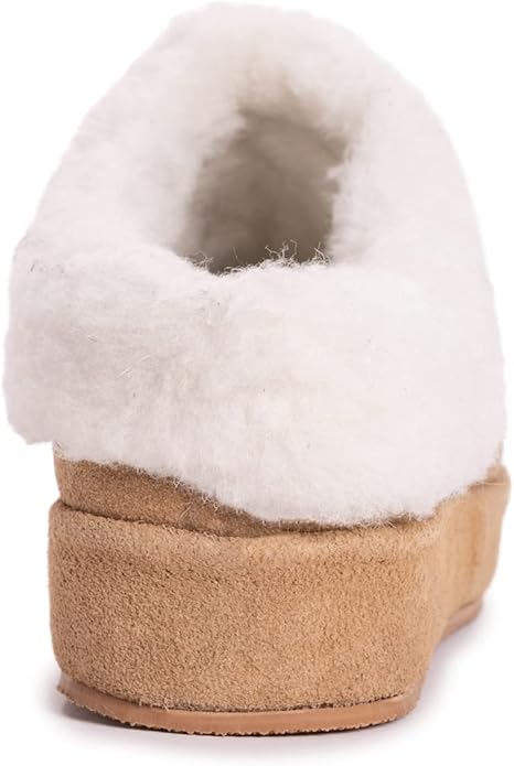 Muk Luks Women's Leather Goods Serafine Clog Slipper - Camel