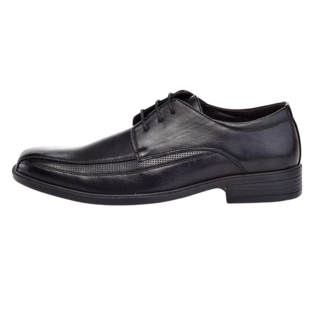 Marco Vitale Men's Black Dress Shoes
