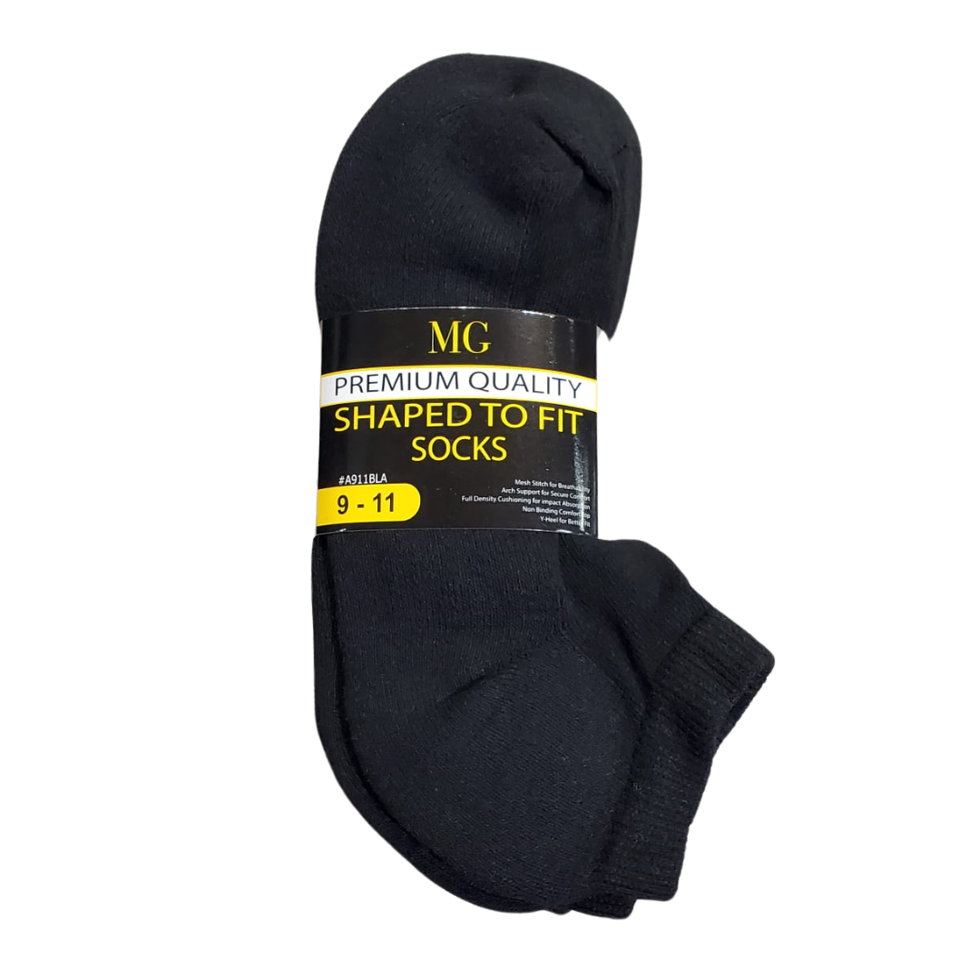 Maria Garcia  Premium Quality Shaped To Fit Socks Black 3 Pack