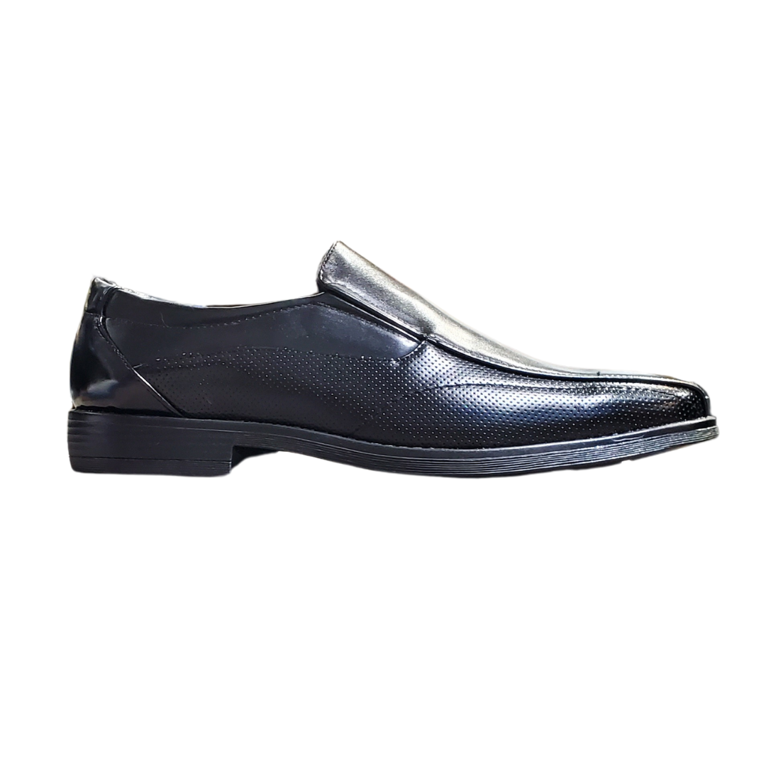Marco Vitale Black Square Toe Dress Shoes - 40052