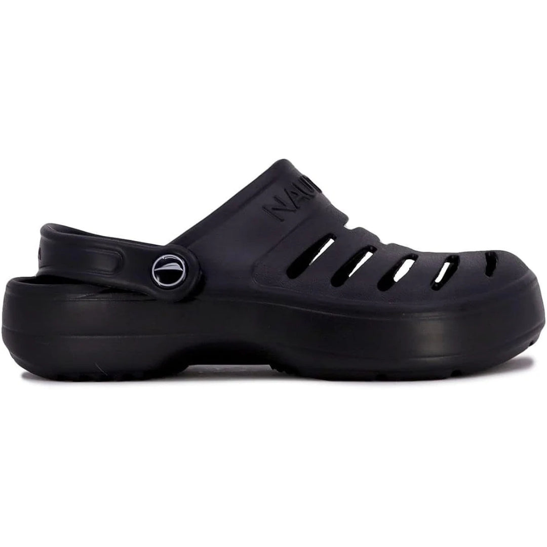 Nautica Unisex River Edge Black Clogs KM3395