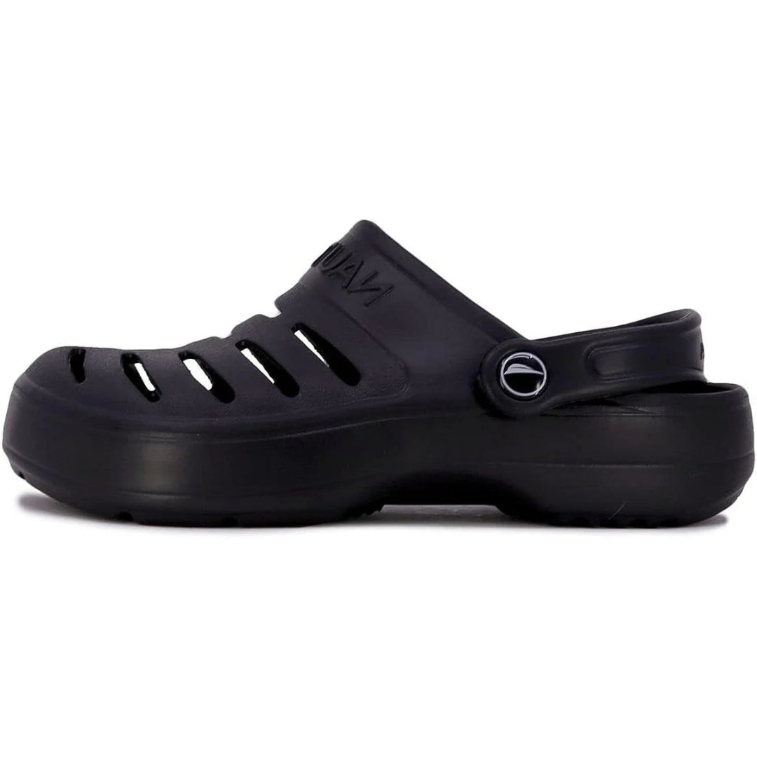 Nautica Unisex River Edge Black Clogs KM3395