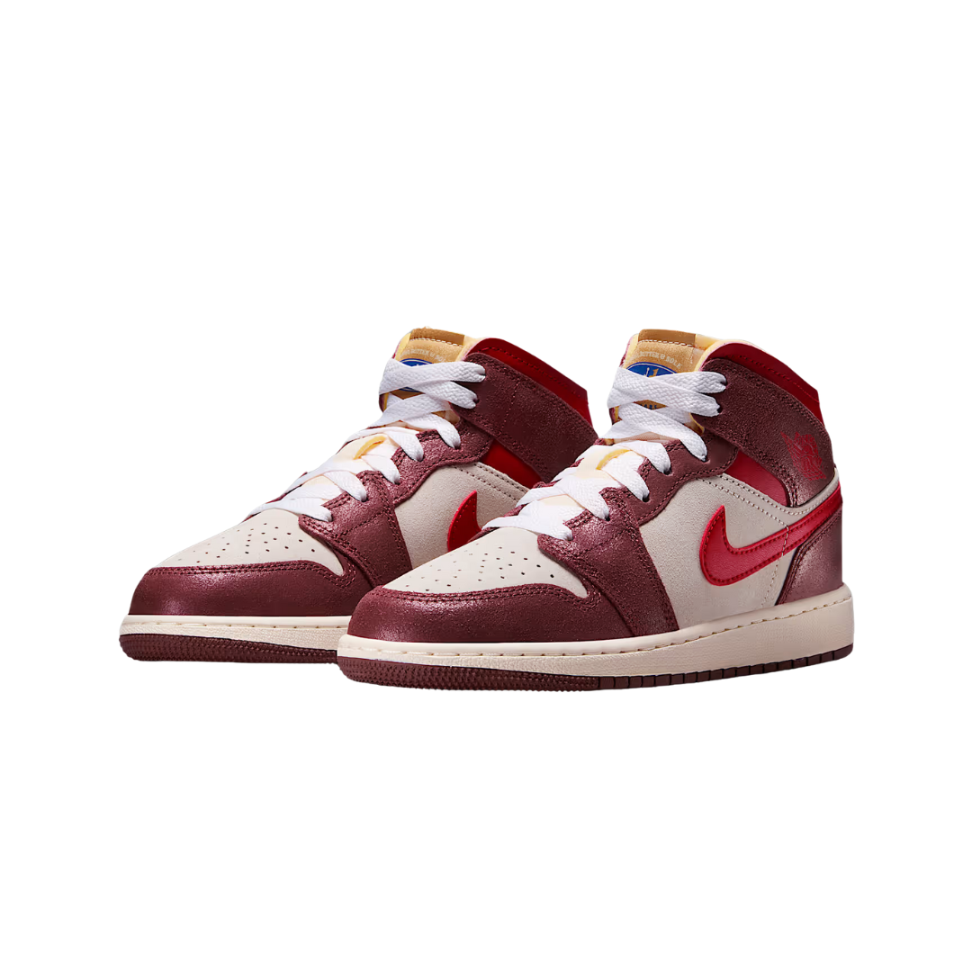 Nike Air Jordan 1 Big Kids’ Mid SE Shoes – HF3196-100